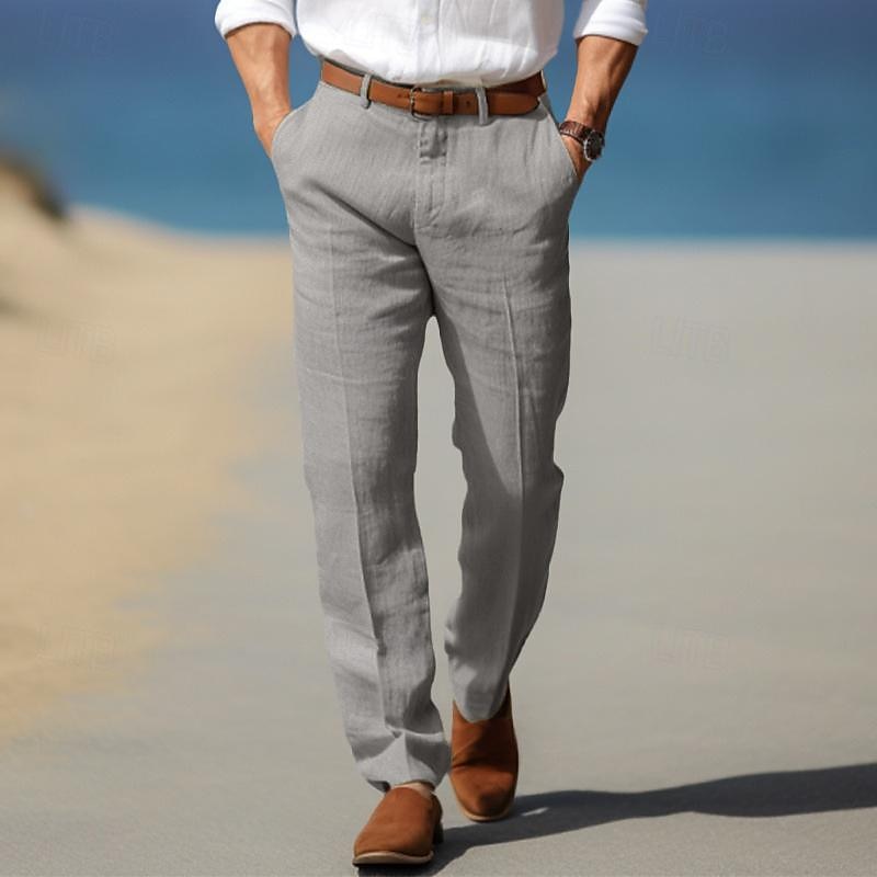 HERRLICHE PREMIUM-LINENHOSE (MIT GÜRTELSCHLAUFEN)