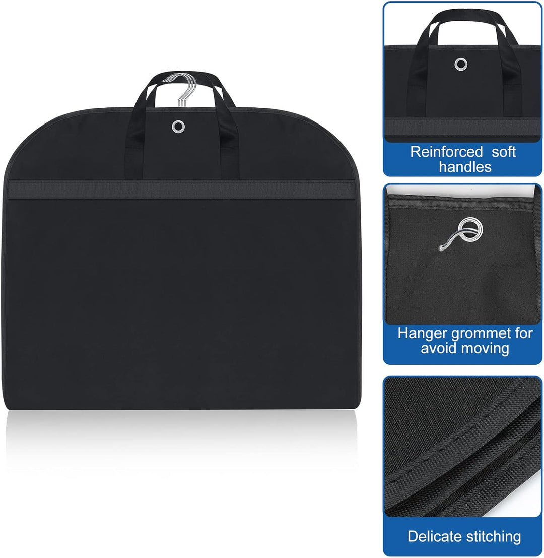 Wasserdichte Oxford-Kleidertasche – Anzughülle mit Seitenfalte und Taschen