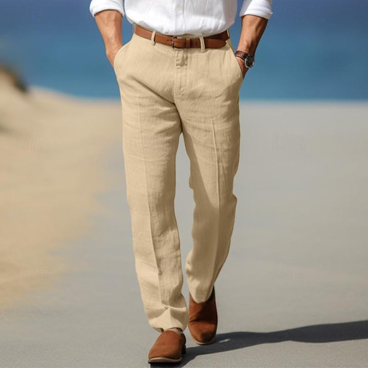 HERRLICHE PREMIUM-LINENHOSE (MIT GÜRTELSCHLAUFEN)